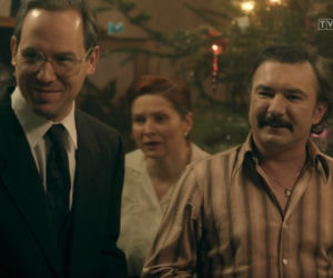 Stulecie Winnych 4, odc. 42: Ania (Urszula Grabowska), Jerzyk (Andrzej Andrzejewski), Michał (Stefan Pawłowski) 
