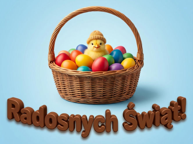 Kartka świąteczna na Wielkanoc