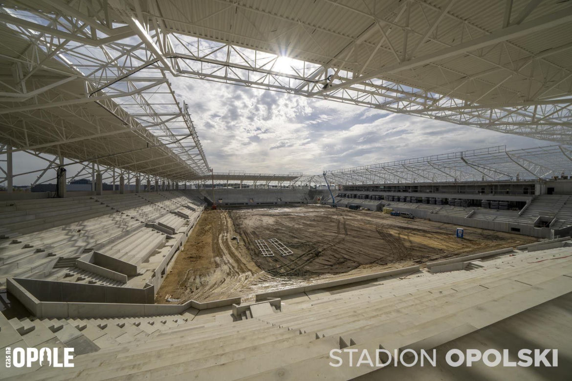 Stadion Opolski w budowie. Najnowsze zdjęcia