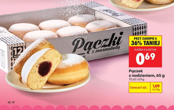 Ceny pączków Biedronka 2026. Ile kosztują pączki w Biedronce na Tłusty Czwartek?
