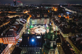 Lodowisko na Rynku Starego Miasta w Warszawie