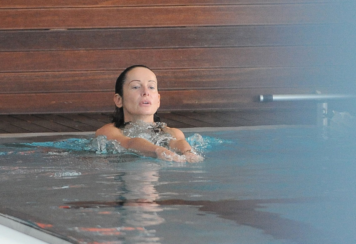Agnieszka Jaskółka na basenie