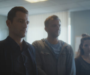 Komisarz Mama odc. 1. Piotr Żeromski (Wojciech Zieliński), Jan Rybczyński (Arkadiusz Smoleński), Roma Mazur (Anna Matysiak)
