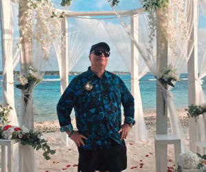 Skiba i młodsza żona znów to zrobili. Wszystko w rajskiej scenerii