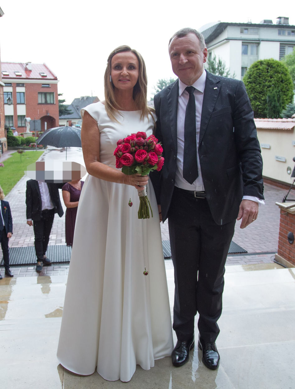 Państwo Kurscy wchodzą do kościoła