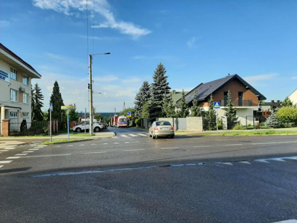 Wypadek na ulicy Żytniej w Starachowicach