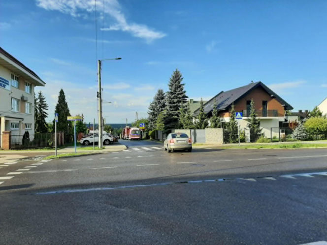 Wypadek na ulicy Żytniej w Starachowicach
