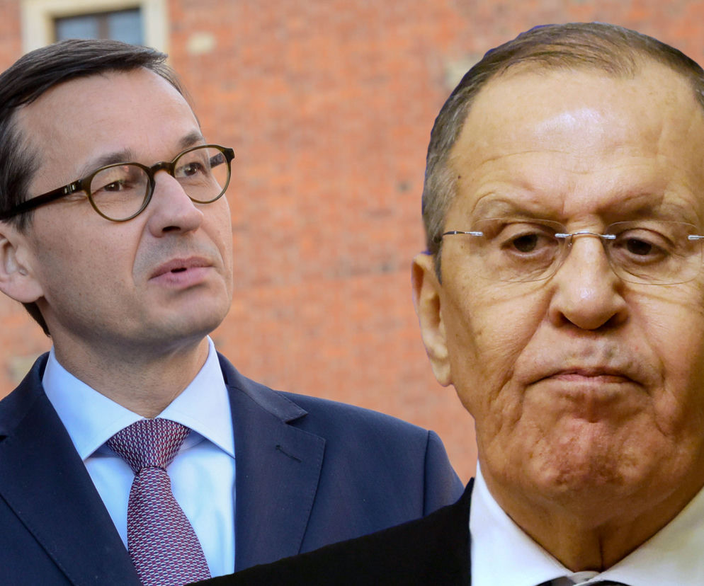 Siergiej Ławrow i Mateusz Morawiecki