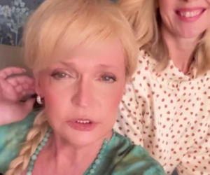 Barwy szczęścia nowy sezon na planie. Małgorzata (Adrianna Biedrzyńska), Malwina (Joanna Gleń)