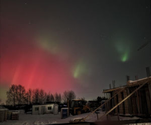 Zorza polarna nad Podkarpaciem