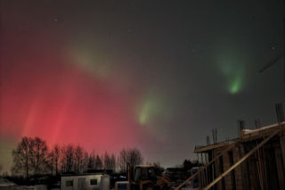 Zorza polarna nad Podkarpaciem