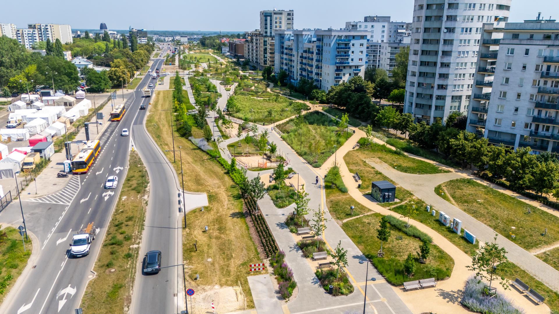 Park nad Południową Obwodnicą Warszawy w Warszawie