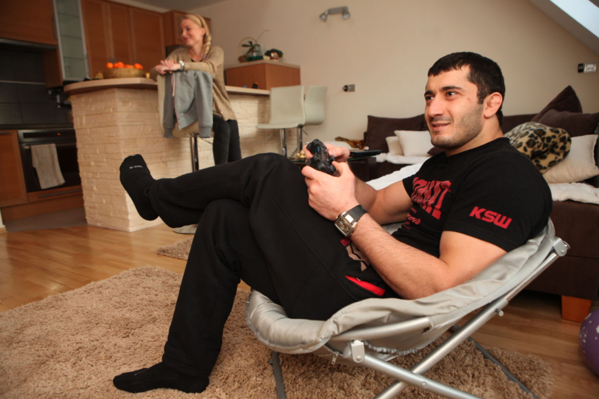 Mamed Khalidov i jego żona Ewa