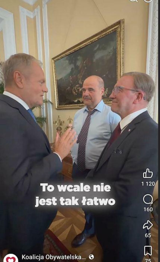 Artur Barciś chciał sprawdzić czy Tusk nosi perukę