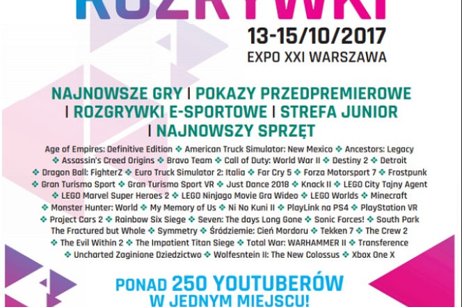 Warsaw Game Week 2017 - data, miejsce, bilety, atrakcje, gwiazdy