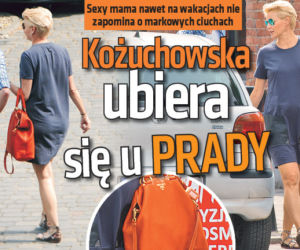 Kożuchowska ubiera się u PRADY