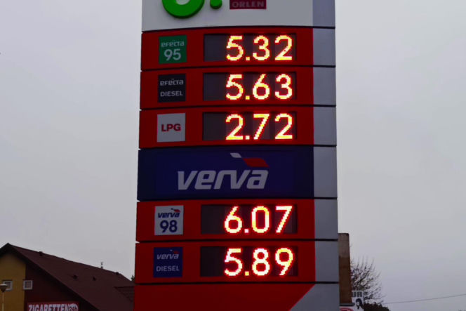 Ceny paliwa w Lubieszynie