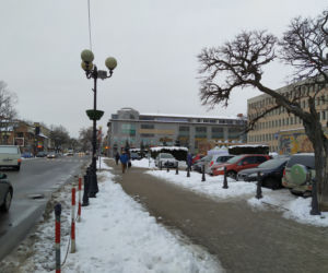 Jak wyglądała ulica Piłsudskiego w Siedlcach i okolica dawnej bramy-dzwonnicy pod koniec stycznia 2021?