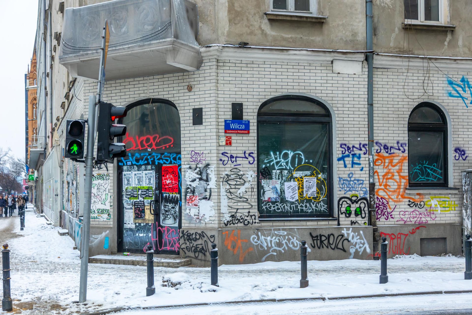 Graffiti w centrum Warszawy w 2026 r.