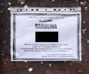 Pogrzeb zamordowanej 16-latki z Dzierzgowa. Karolinę żegna cała wieś