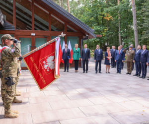 Lucień. Andrzej Duda z małżonką pod Gostyninem. Ważna uroczystość CBA [WIDEO, ZDJĘCIA]