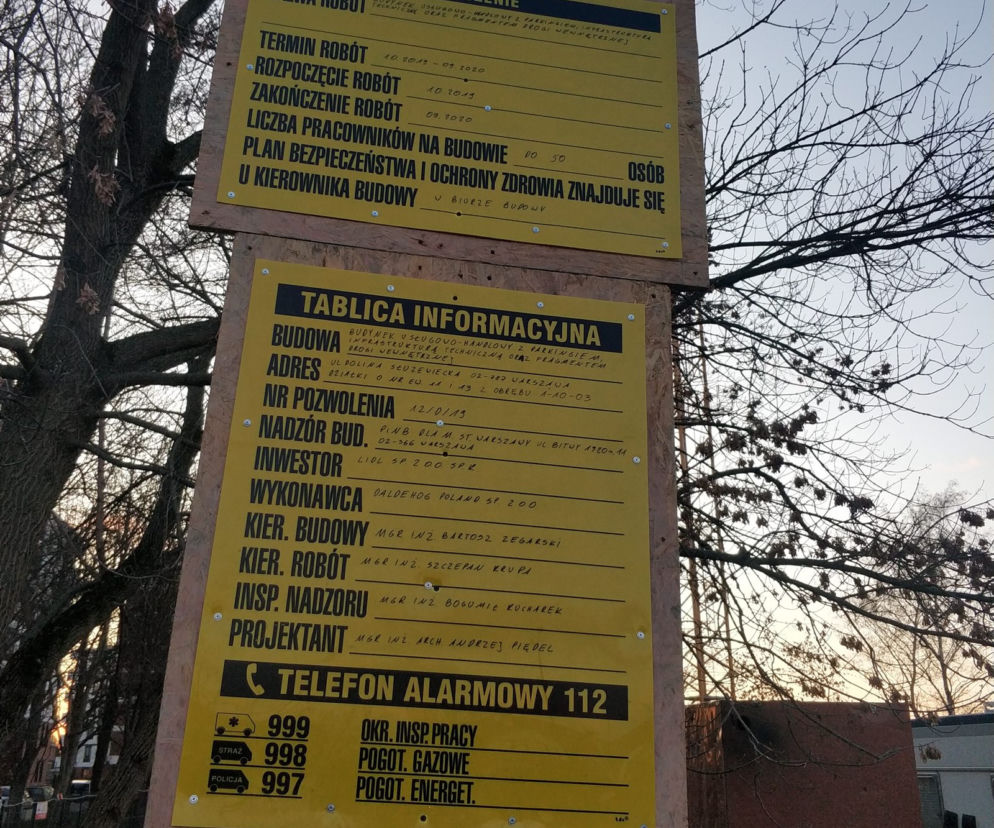 Budowa nowego lidla w Warszawie