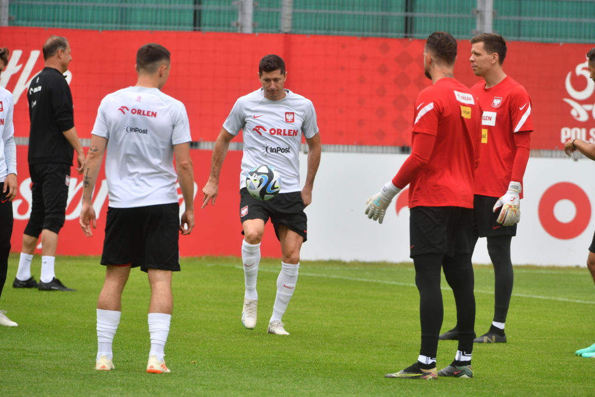 Trening piłkarskiej reprezentacji Polski
