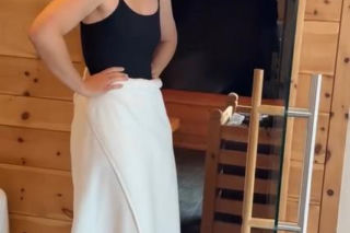 Maria Szarapowa w saunie i spa w Dolomitach