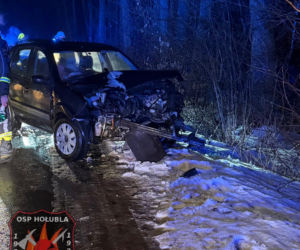 W pobliżu miejscowości Stasin auto osobowe uderzyło w drzewo