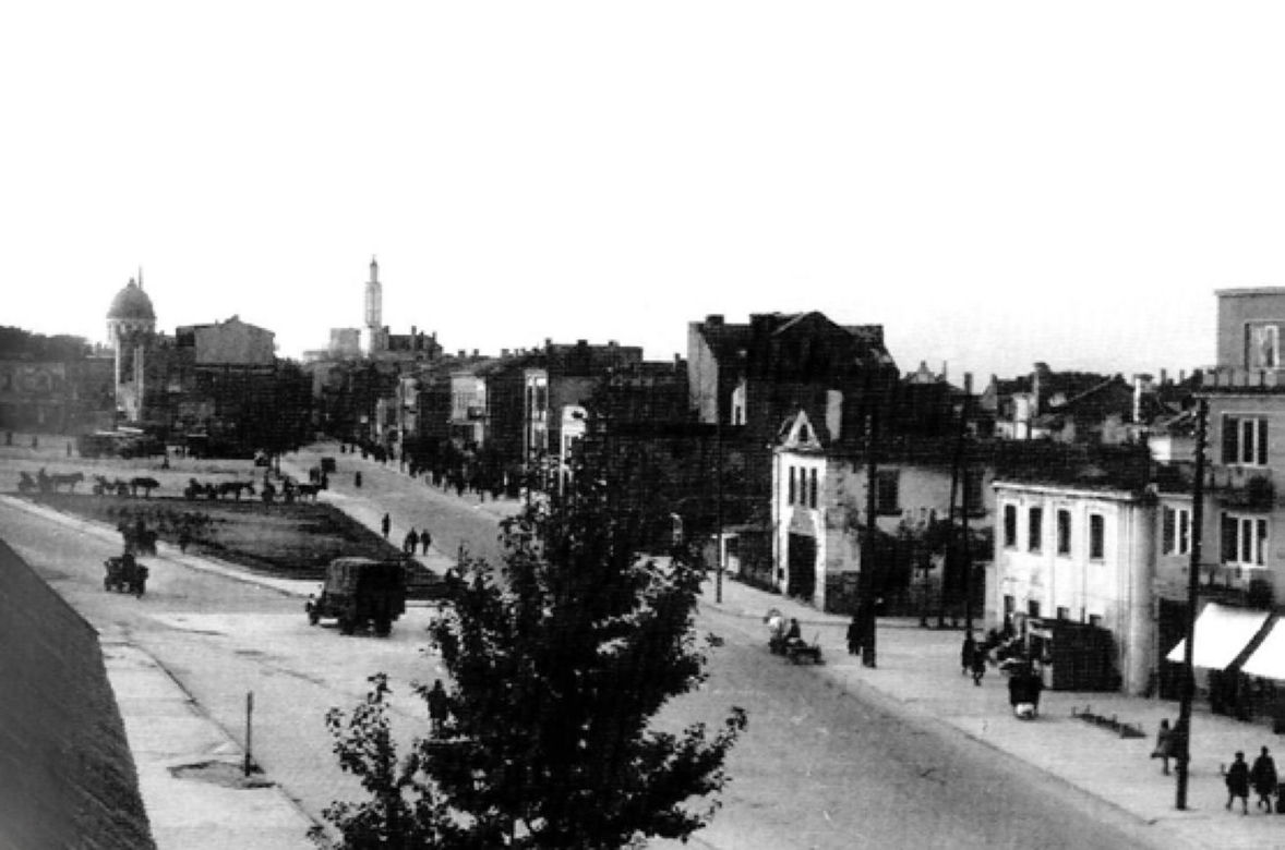 Białystok zniszczony po II wojnie światowej