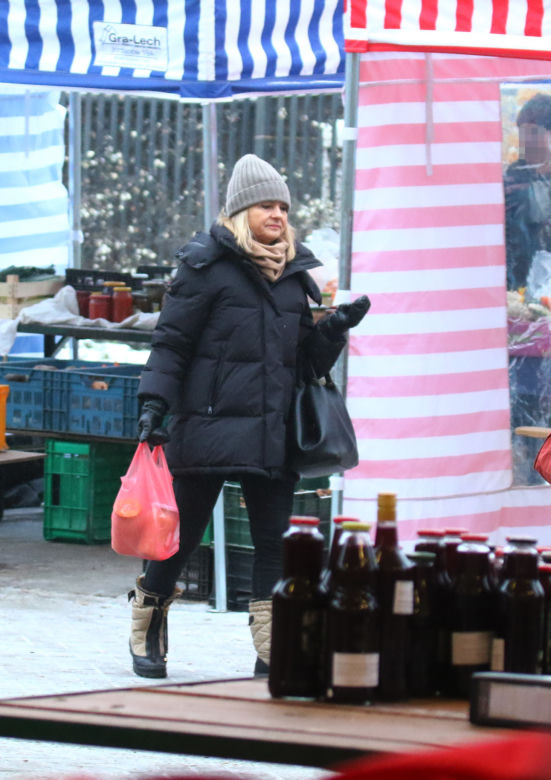 Małgorzata Tusk na bazarku