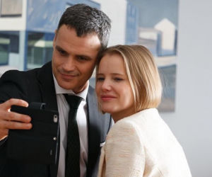 O mnie się nie martw 4 sezon. Iga (Joanna Kulig), Łukasz (Jan Wieczorkowski)
