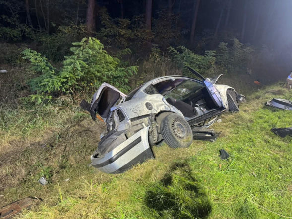 Wypadek w Michałowie. W rozbitym aucie była rodzina z dzieckiem