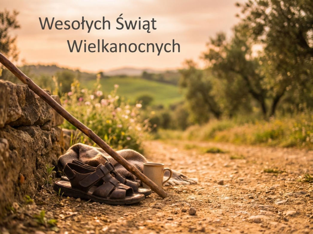 Religijna kartka na Wielkanoc