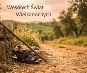 Religijna kartka na Wielkanoc