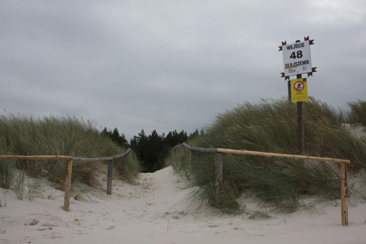 Wejście nr 48 plaża w Słajszewie