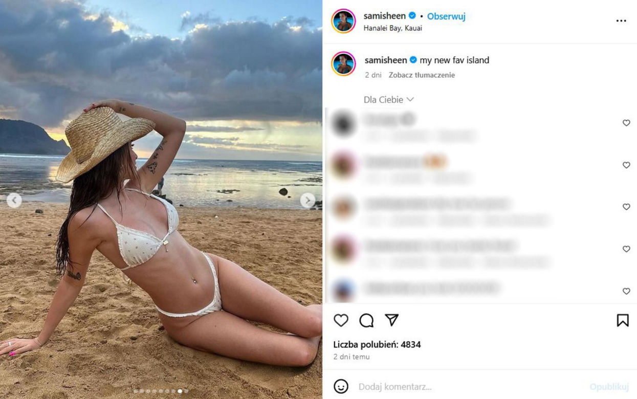 Córka Charliego Sheena chce mieć największe piersi świata! 19-latce ciągle mało