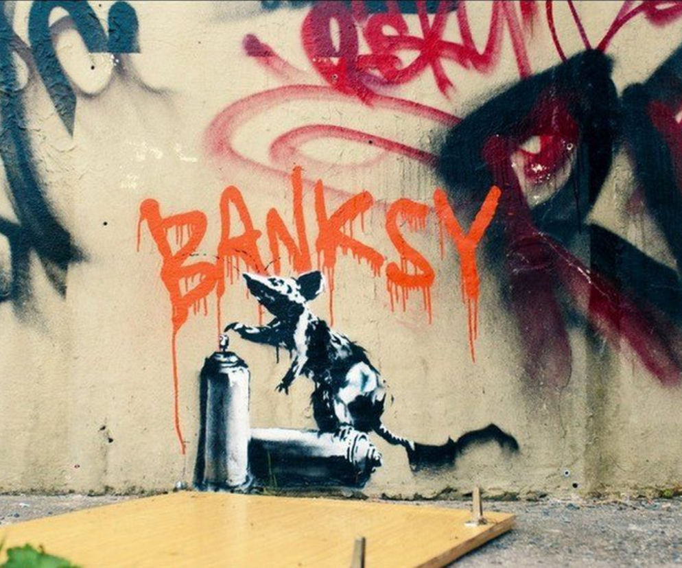 Znany aktor zniszczył dzieło sztuki Banksy'ego. Było warte 10 mln funtów!