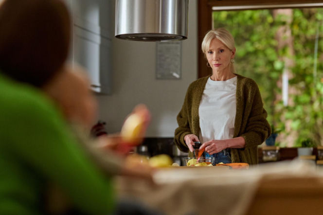 Na Wspólnej odc. 4132. Ania (Sonia Mietielica), Ewa (Ewa Gawryluk), Jaś (Kazio Wierzbicki)