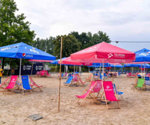 Tak wygląda sztuczna plaża przy Stadionie Śląskim. Rozkręcaliśmy tam imprezę w ramach Eska Summer City