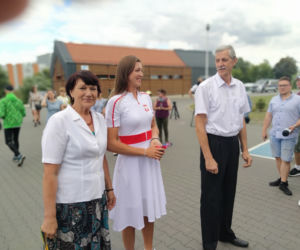 Powitanie Olimpijczyków w Grudziądzu. Wioślarka ze srebrnym medalem