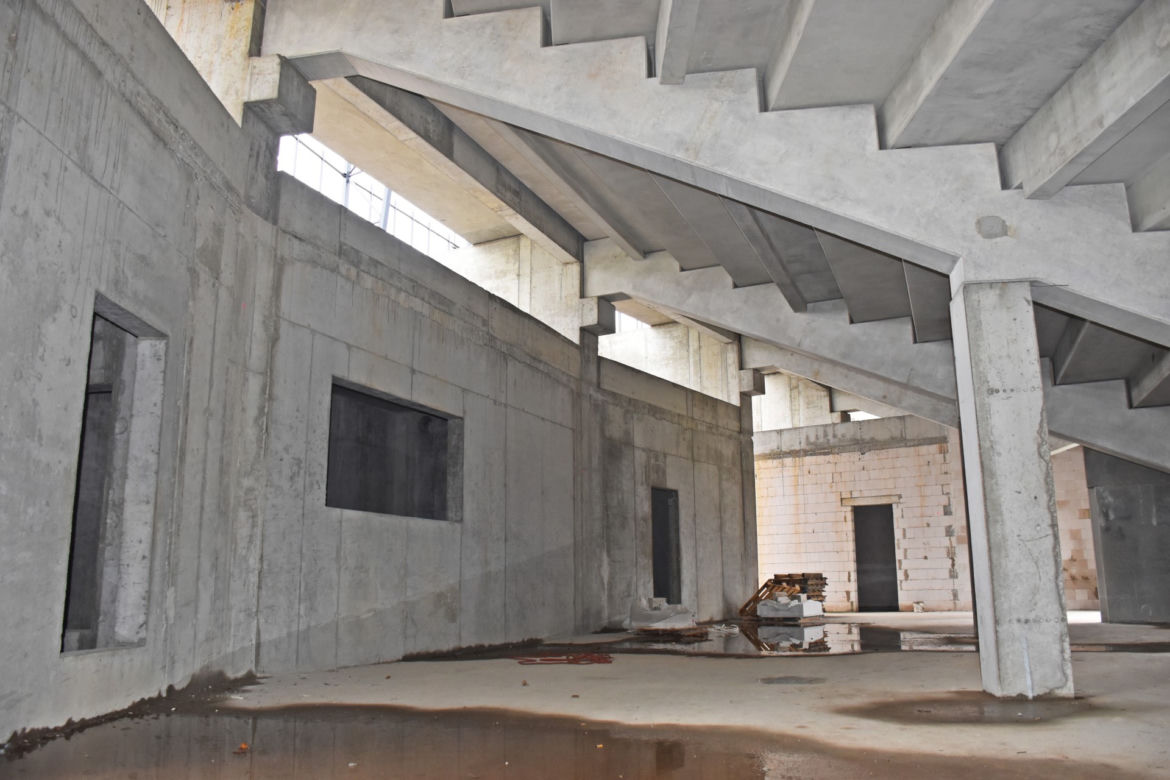 Budowa stadionu w Szczecinie - październik 2020