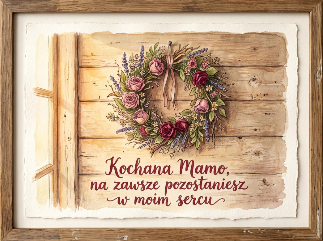 Kartka na Dzień Matki, która nie żyje
