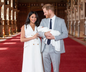 Meghan Markle z dzieckiem i mężem, księciem Harrym