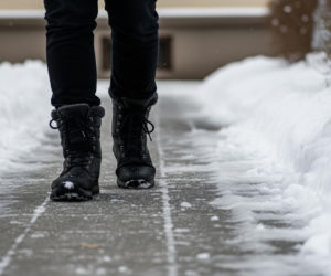 Radomska straż miejska w akcji. Czy zarządcy w końcu posprzątają chodniki?