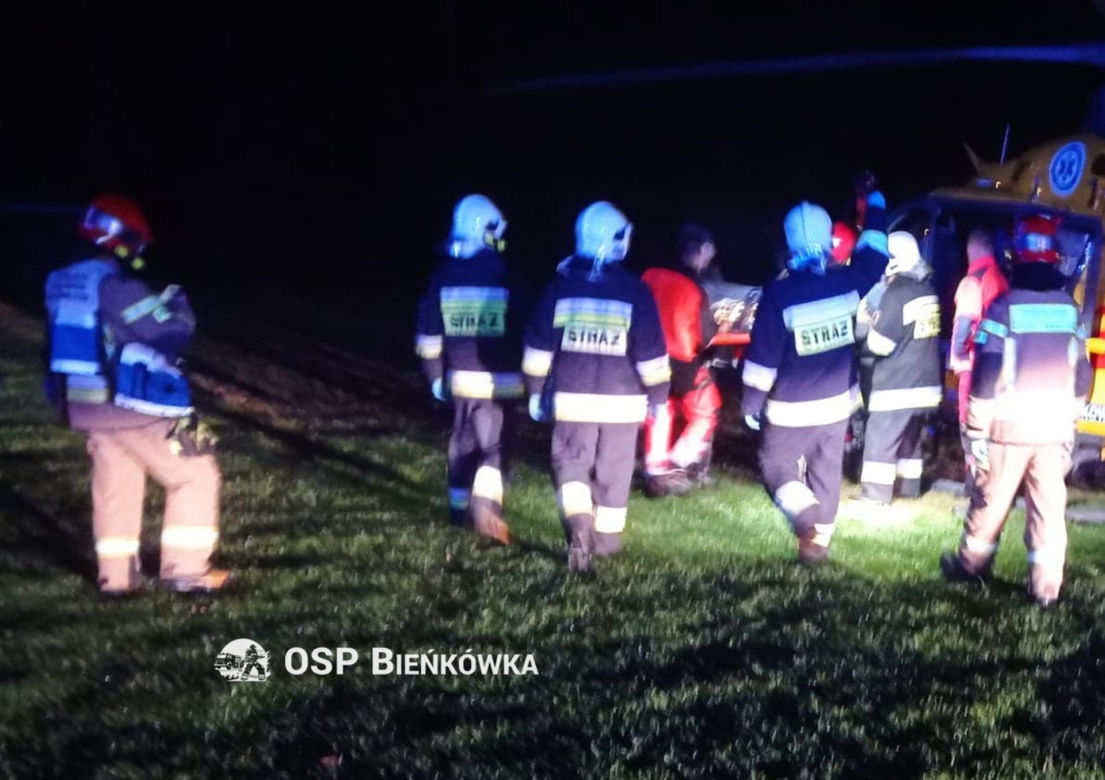 Koszmarny wypadek w czasie naprawy zbiornika CO pod Suchą Beskidzką! Mężczyzna poparzony wskutek wybuchu [ZDJĘCIA]
