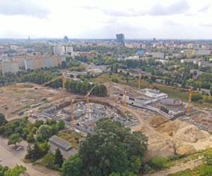 Budowa Fabryki Wody - sierpień 2020