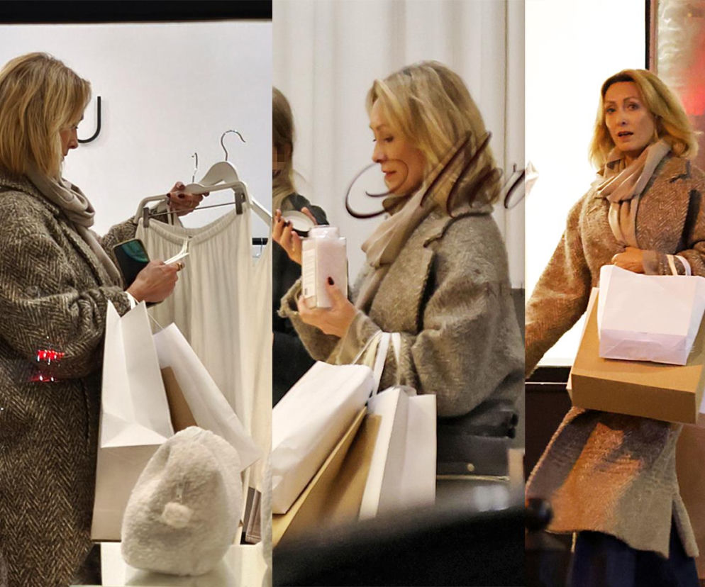 Anna Kalczyńska na zakupach