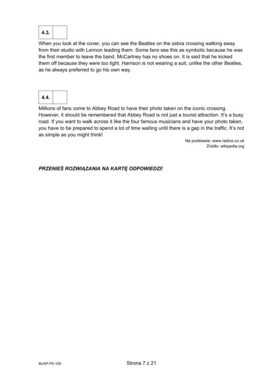 Matura 2025: angielski 7.05.2025. Arkusze CKE i odpowiedzi. Poziom podstawowy [Formuła 2023]