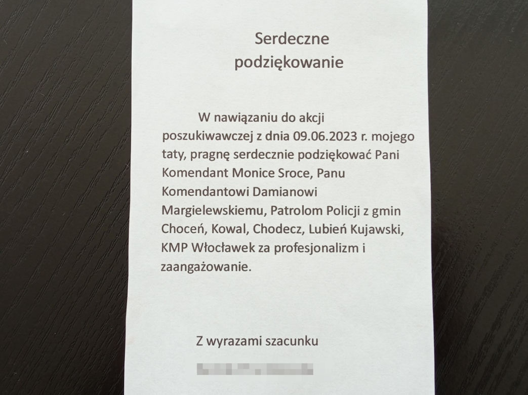 Podziękowania